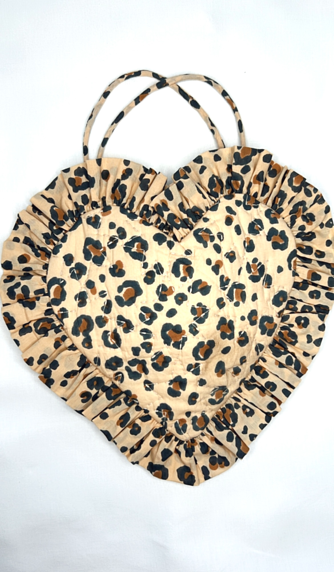 Mini Animal Frill Heart Quilted Bag